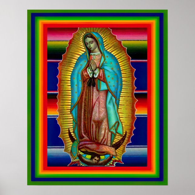 Poster Nossa Senhora de Guadalupe Zarape 205 (Frente)