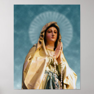 Poster Nossa senhora de Lourdes