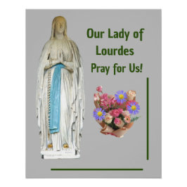 Póster Nossa Senhora de Lourdes