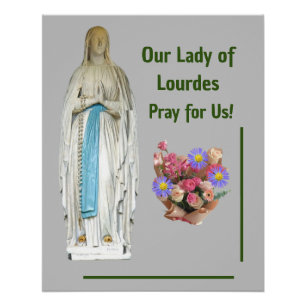 Póster Nossa Senhora de Lourdes