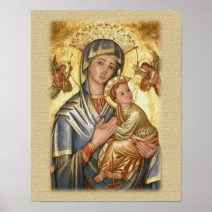 Póster Nossa senhora do ícone perpétuo da ajuda