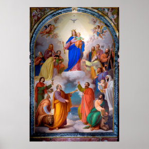 Poster Nossa Senhora e os Santos