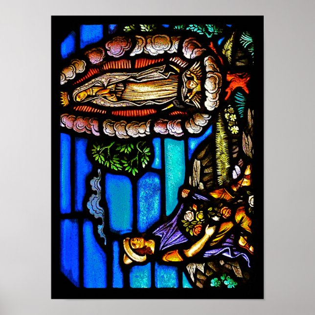 Poster Nossa Senhora Guadalupe Nuestra Senora Vidro (Frente)