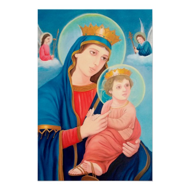Póster Nossa Senhora Perpétua Ajuda Católica (Frente)
