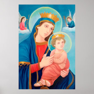 Poster Nossa Senhora Perpétua Ajuda Católica