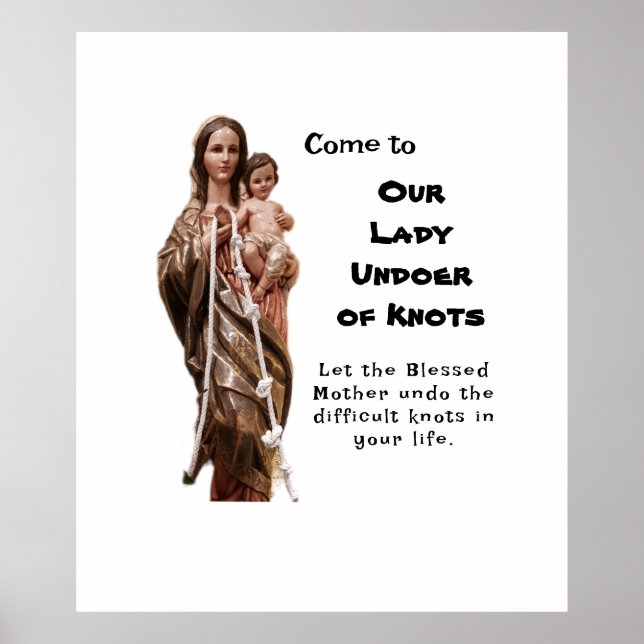 Poster Nossa Senhora Undoer of Knots (Frente)