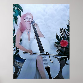 Poster Nossa Senhora Violoncelista