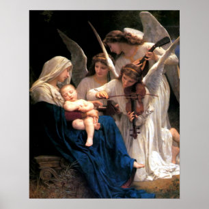 Póster Nossa Senhora Virgem Maria Canção de Angels Impres