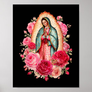Poster Nossa Senhora Virgen De Guadalupe Santa Virgem Mar