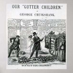 Poster Nossas Crianças-Gutter, 1869