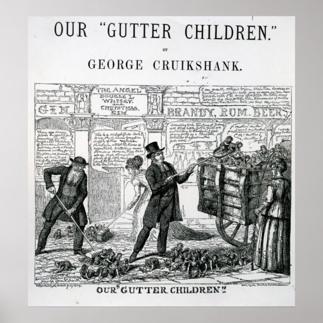 Poster Nossas Crianças-Gutter, 1869 (Frente)