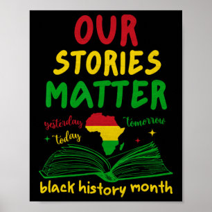 Poster Nossas Histórias Problema Mês da História Negra In