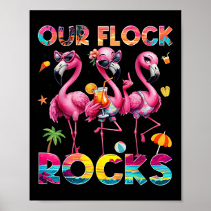 Poster Nossas Mães Familiares Flamingo Summer Vacinadas d