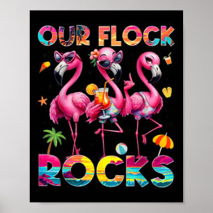 Poster Nossas Mães Familiares Flamingo Summer Vacinadas d