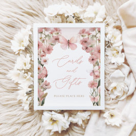 Poster Nossas Pequenas Borboletas Rosa Cartões e Presente