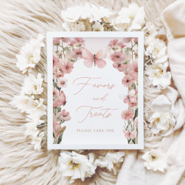 Poster Nossas Pequenas Borboletas Rosa Favorecem e Tratam