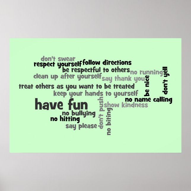 Póster Nossas Regras de Igreja (Frente)