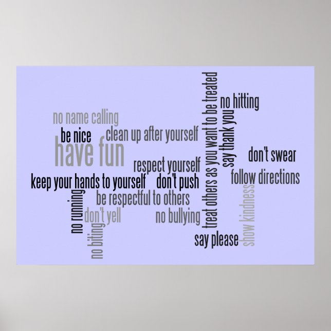 Poster Nossas Regras de Igreja (Frente)