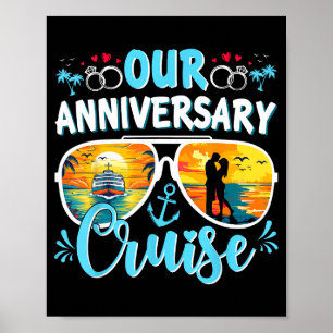 Poster Nosso cruzeiro de aniversário de casamento casal