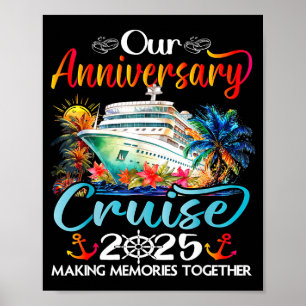 Poster Nosso cruzeiro de aniversário de casamento casal m