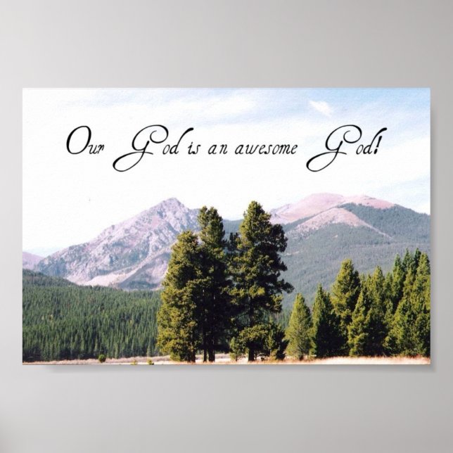 Póster Nosso Deus é um Deus incrível! (Frente)