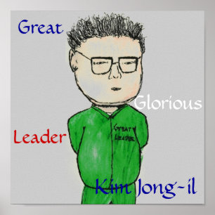 Póster Nosso grande líder Kim Jong-il