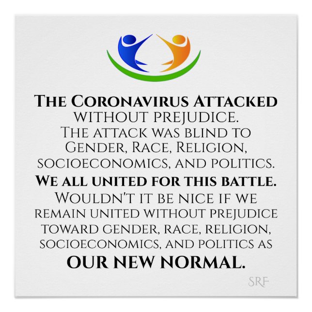 Póster Nosso novo normal (Frente)