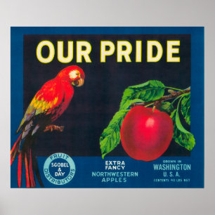 Poster Nosso orgulho Apple etiqueta - o estado de