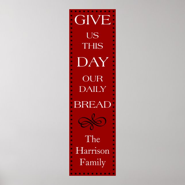 Póster Nosso Pão Diário (Frente)