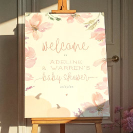 Poster Nosso pequeno sinal de boas-vindas ao Chá de frald