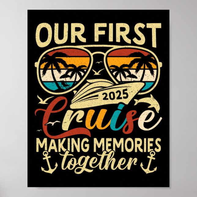 Poster Nosso Primeiro Cruise 2025 Juntos, Combinação de V (Frente)