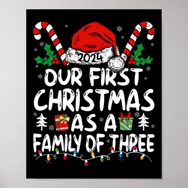 Poster Nosso Primeiro Natal Como Uma Família De Três Novo (Frente)