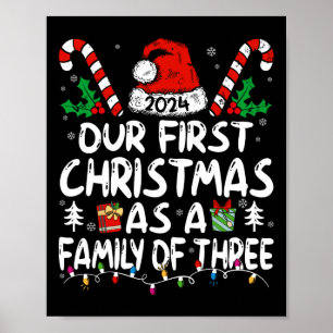 Poster Nosso Primeiro Natal Como Uma Família De Três Novo