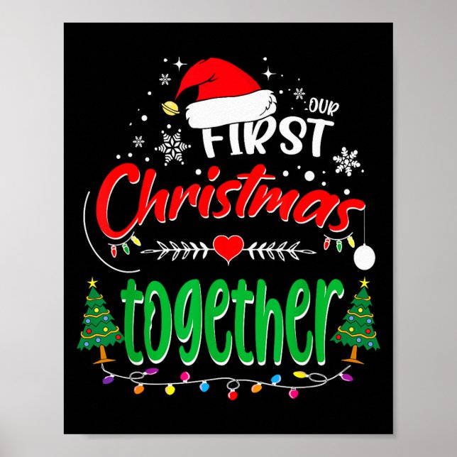 Poster Nosso Primeiro Natal Juntos 2021 1º Natal  (Frente)