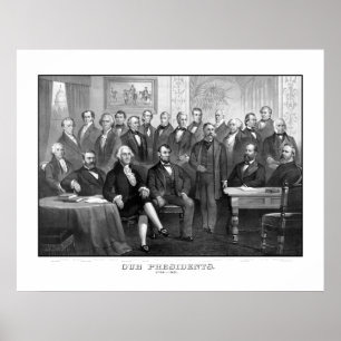 Póster Nossos presidentes 1789 - 1881