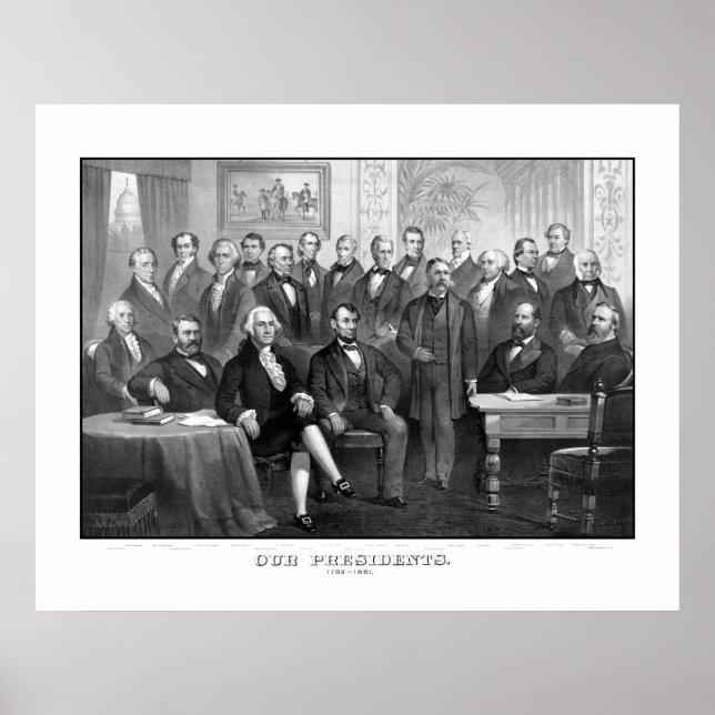Póster Nossos Presidentes 1789 - 1881 (Frente)
