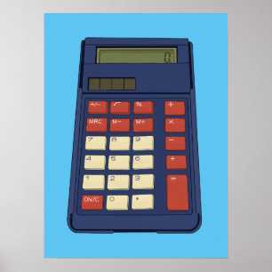 Poster Nostalgia da Escola de Matemática Calculadora do a