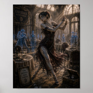 Poster Nostalgia / Dançarino de Tango / Restaurante Antig