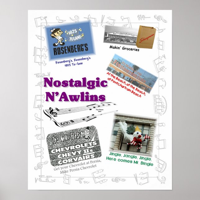 Poster Nostalgic N'Awlins Jingles (Frente)