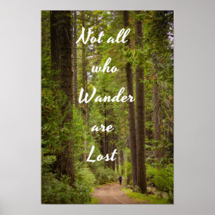 Póster Not All who Wander are Lost
