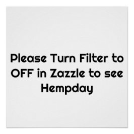 Póster Nota aos clientes da Hempday