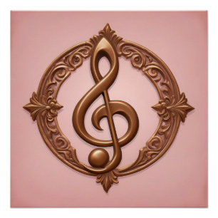 Póster Nota de Limpeza Musical