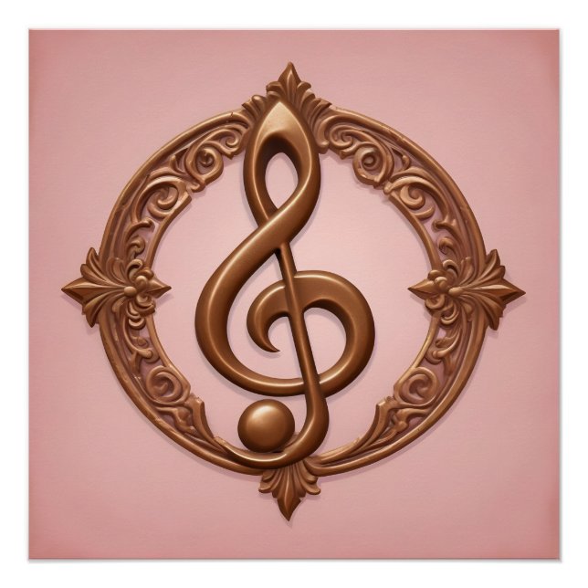 Póster Nota de Limpeza Musical (Frente)