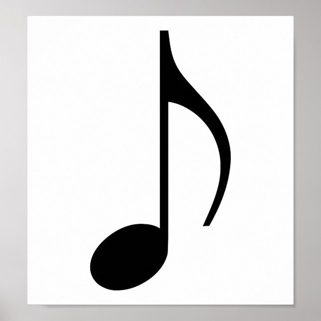 Póster Nota de música (Frente)