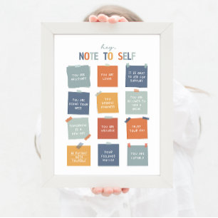 Poster Nota para Self 18"X24"