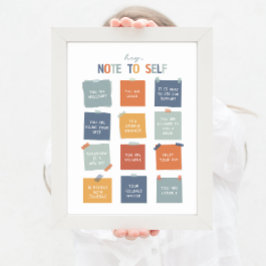 Poster Nota para Self 18"X24"