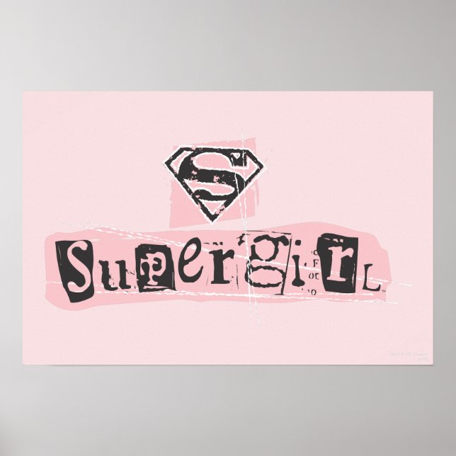 Poster Nota sobre resgate do logotipo da Supergirl (Frente)