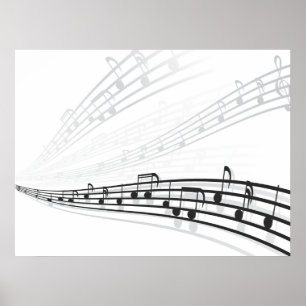 Poster notas musicais
