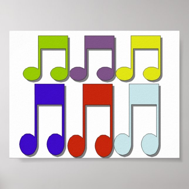 Póster Notas Musicais (Frente)