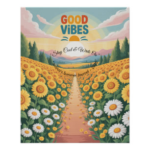 Póster Notebook tropical Summer Vibes